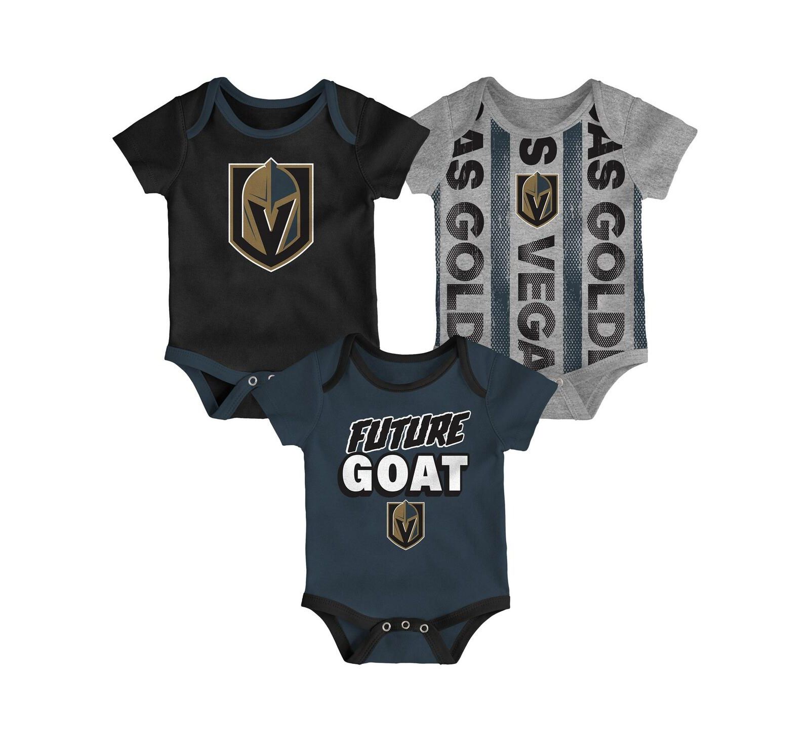 Комплект боди Outerstuff для малышей Vegas Golden Knights Loyal Buddies 3-Pack