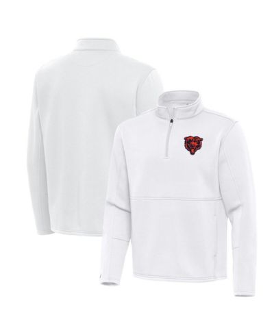 Мужская белая куртка-пуловер Antigua Chicago Bears Twist Quarter-Zip
