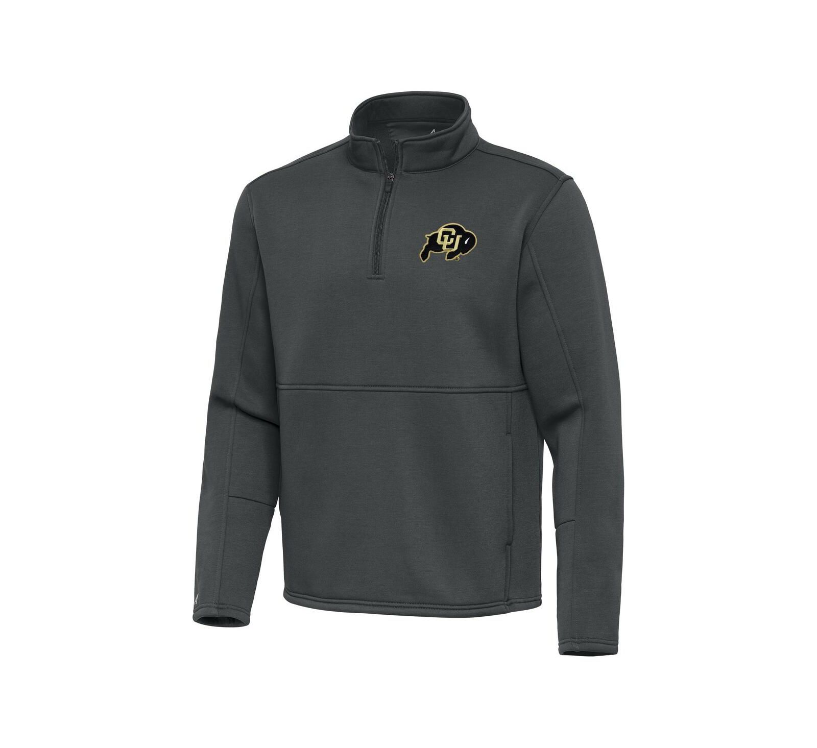 Antigua Men's Silver Colorado Buffaloes Twist Quarter-Zip Pullover Jacket