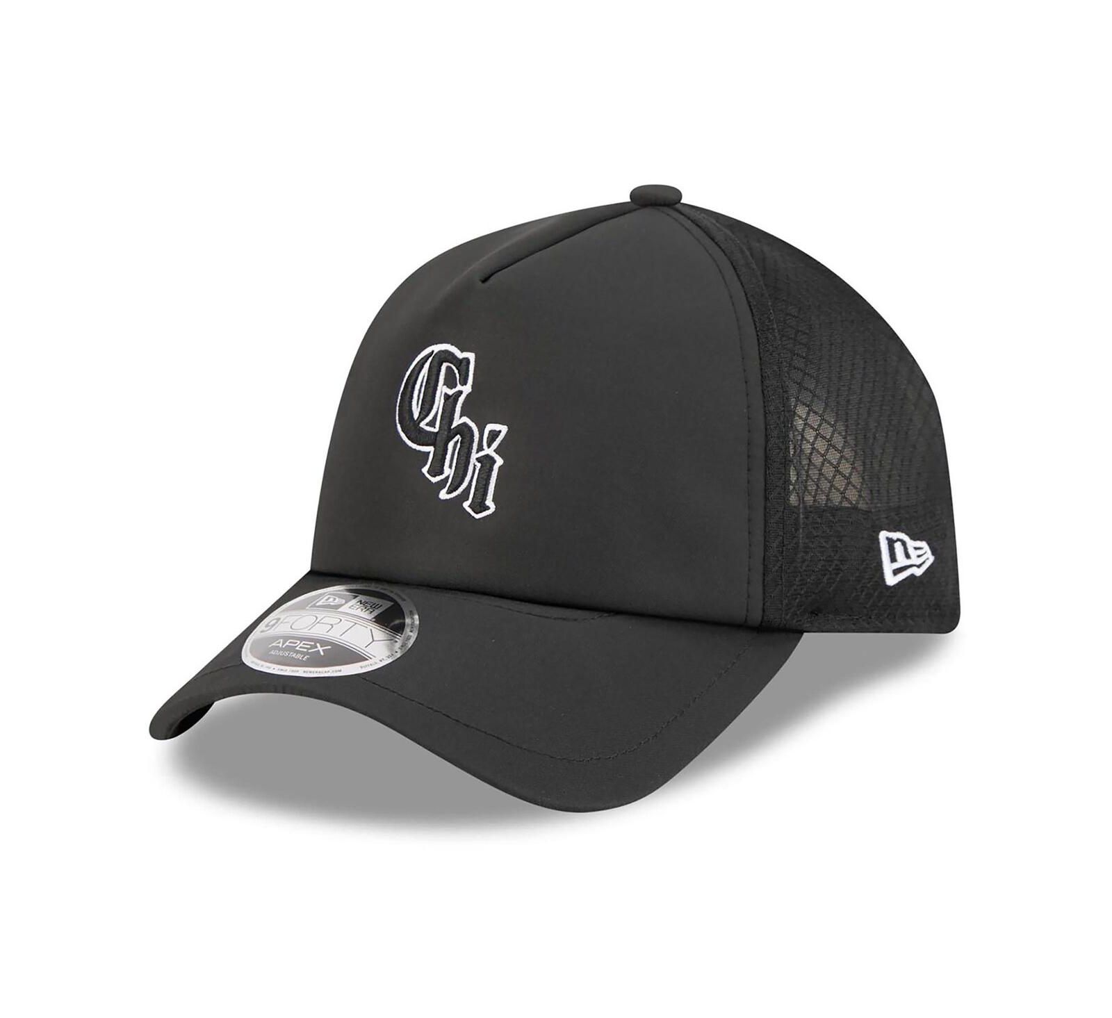 New Era Men's Black Chicago White Sox 2026 Batting Practice Alternate Apex 9FORTY Adjustable Hat