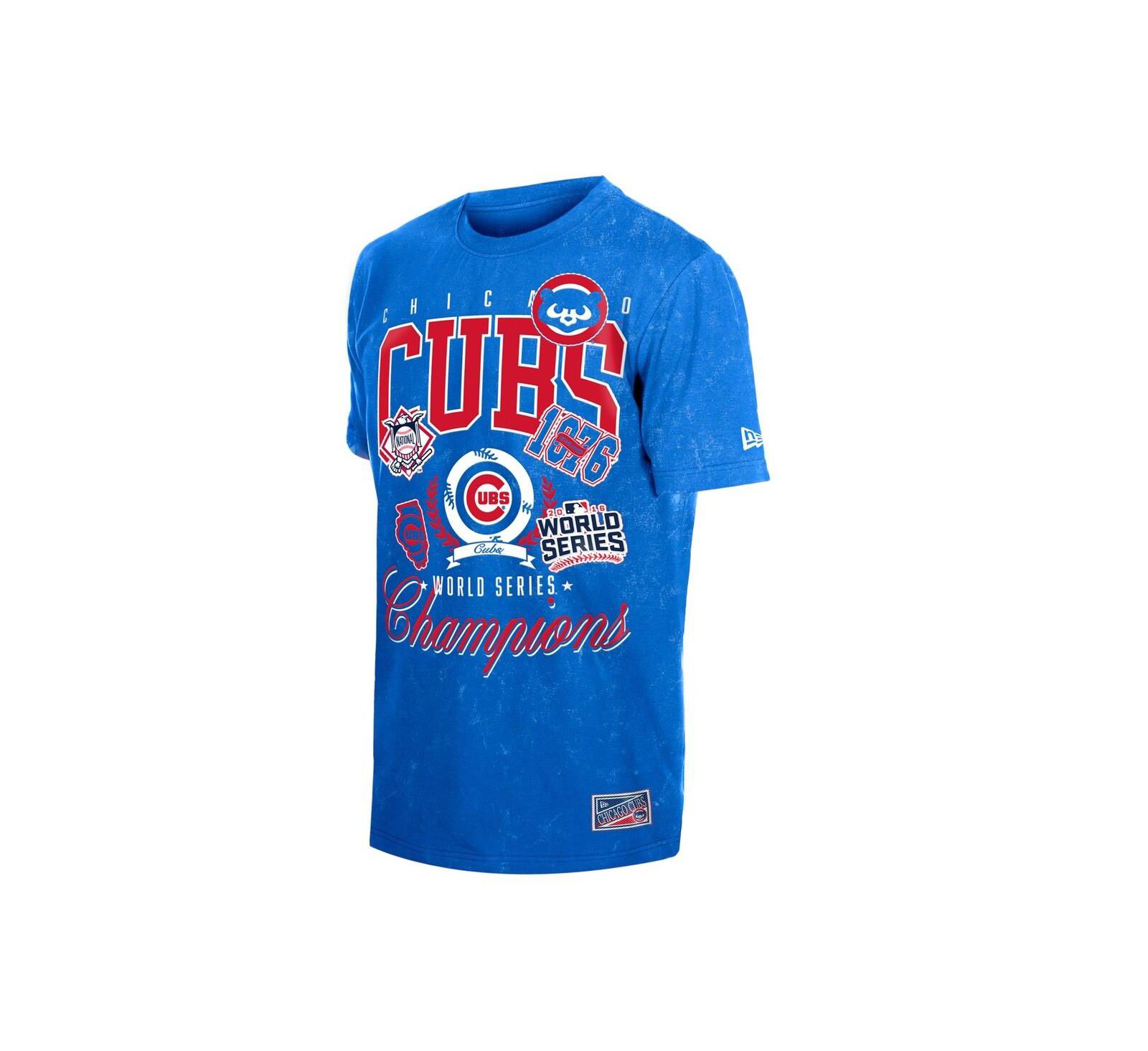 New Era Мужская футболка Chicago Cubs в стиле Mineral Wash, Royal