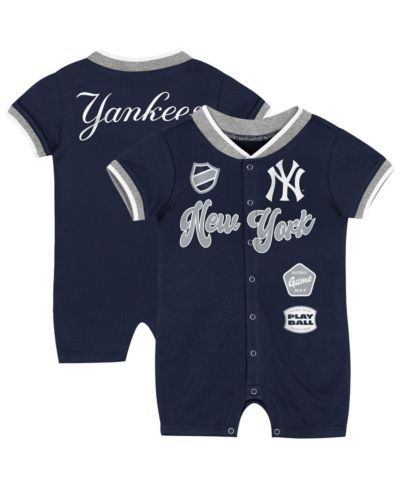 Комбинезон Outerstuff для новорожденных Navy New York Yankees Pinch Coverall