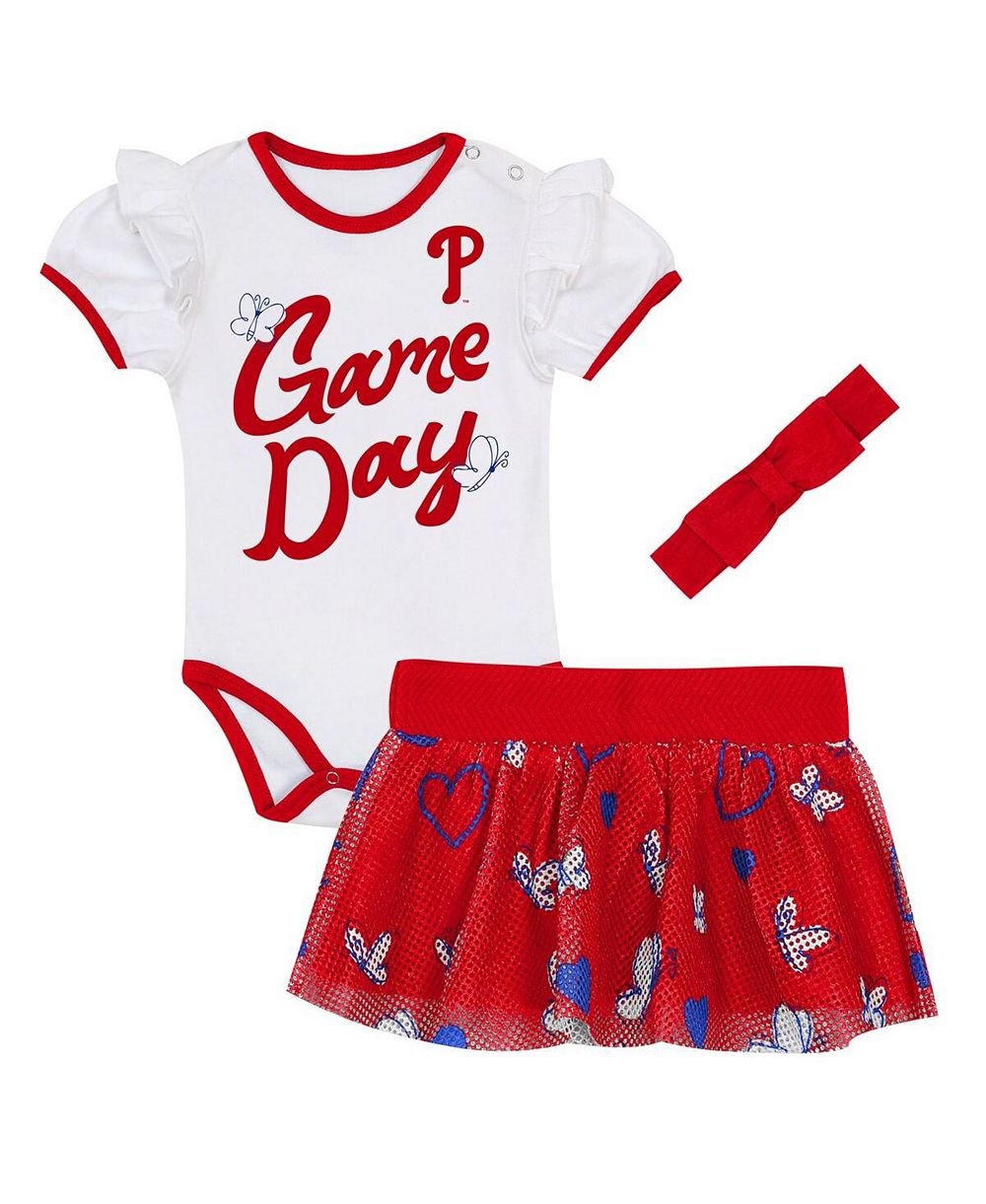 Outerstuff Детская 2-piece Philadelphia Phillies комплект: боди, повязка на голову и юбка