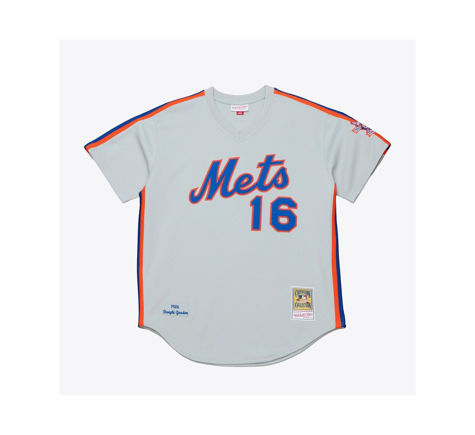 Мужская джерси Mitchell & Ness Dwight Gooden White New York Mets 1986 Authentic