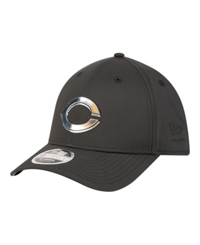 New Era Men's Black Cincinnati Reds Metallic 39THIRTY M-Crown Flex Hat