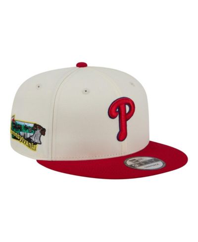 New Era Men's Cream/Red Philadelphia Phillies Localized 9FIFTY Snapback Hat
