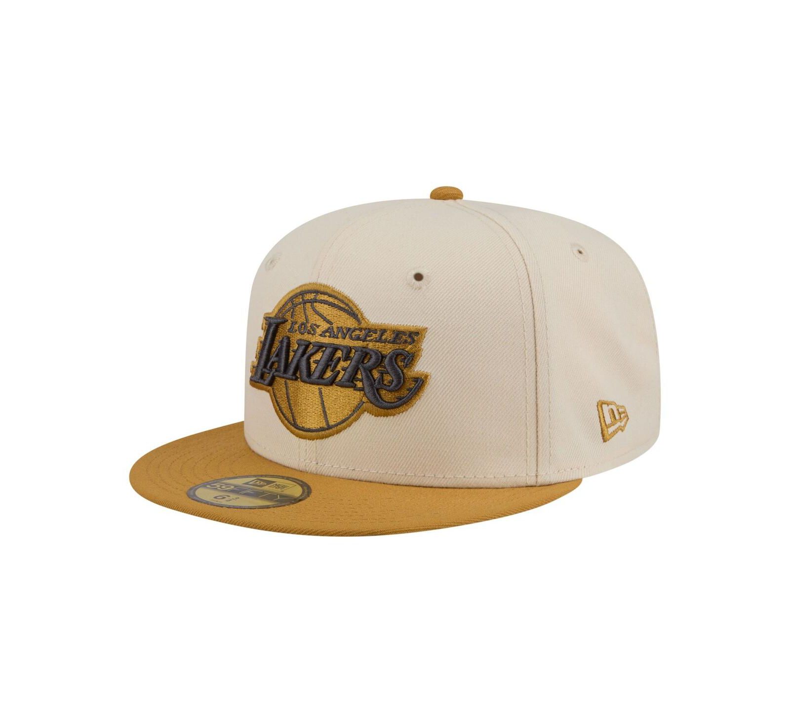 Мужская кепка New Era Los Angeles Lakers 59FIFTY Fitted Cream/Tan