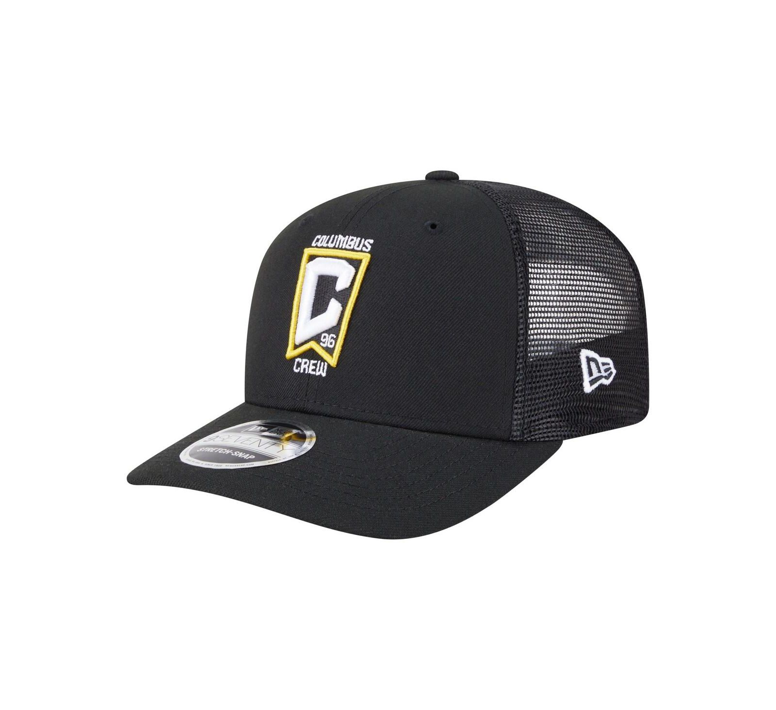 New Era Men's Black Columbus Crew Jersey Hook 9SEVENTY Adjustable Hat
