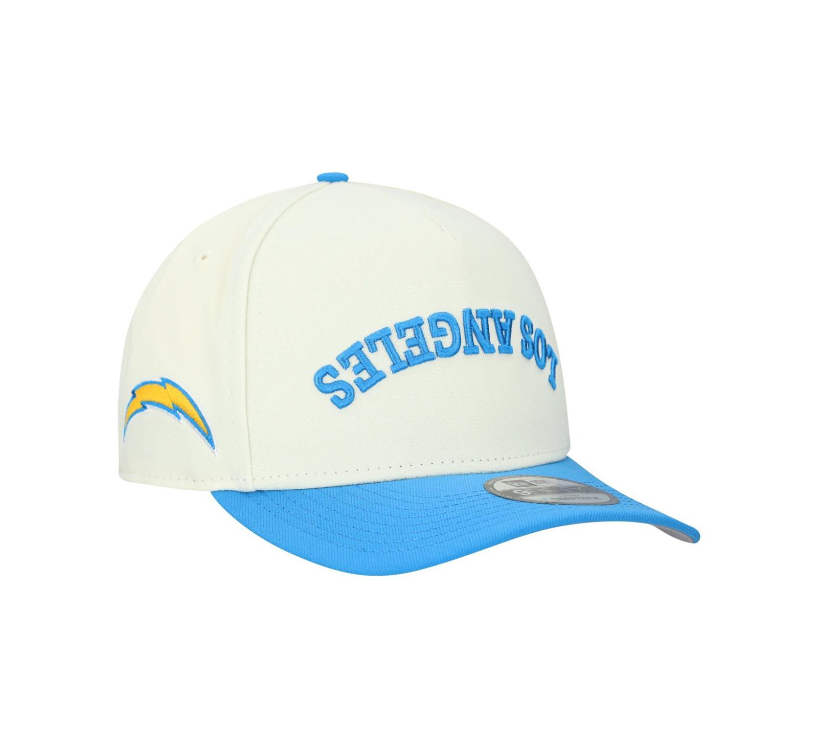 Мужская кепка New Era Los Angeles Chargers Upside Down 9FIFTY A-Frame Snapback, Cream