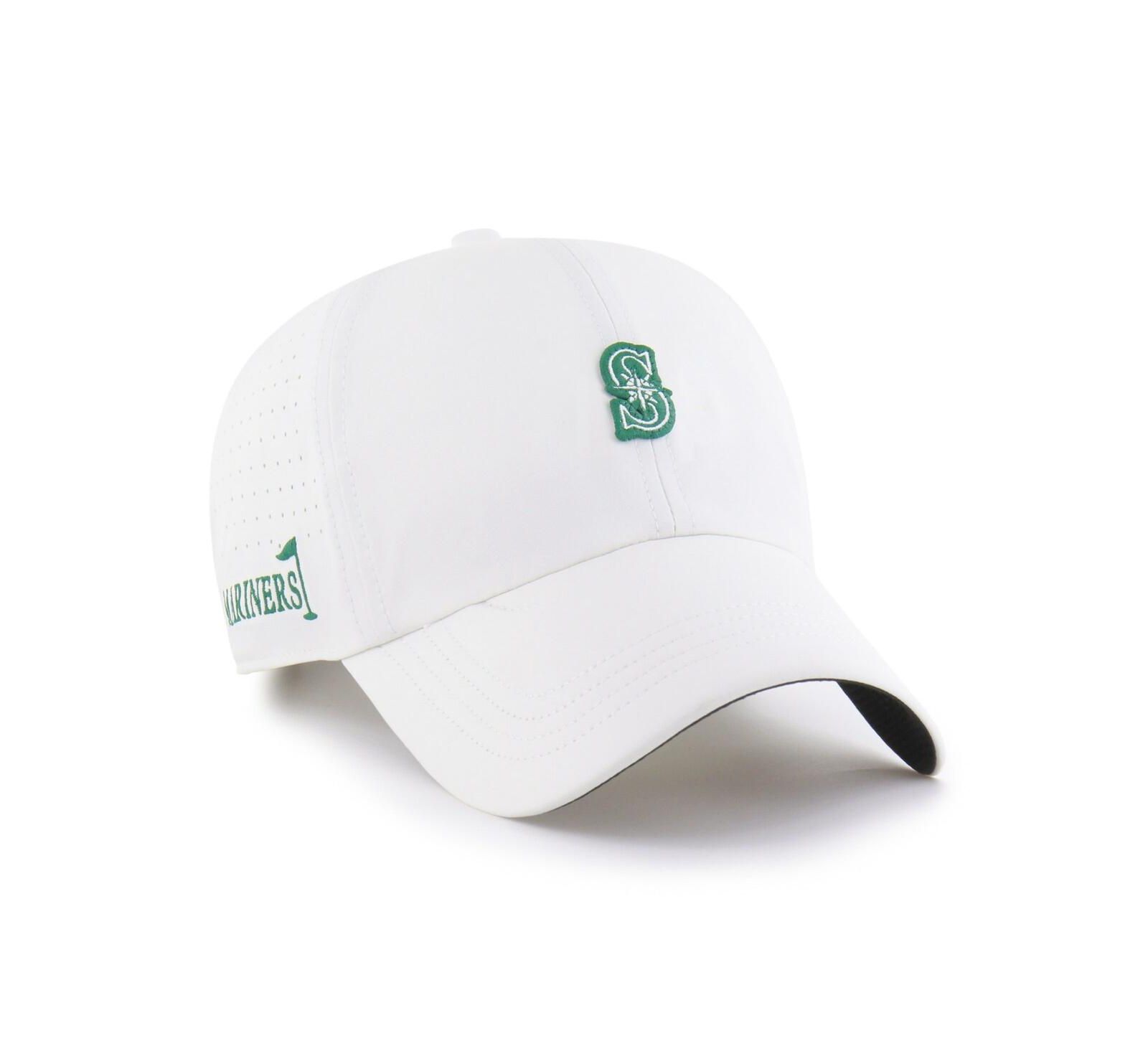 '47 Brand Men's White Seattle Mariners Elevated Greens Clean Up Adjustable Hat