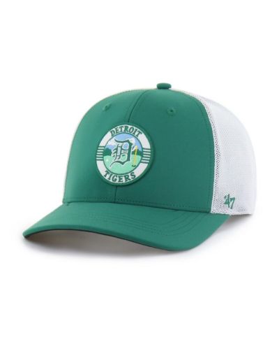 Мужская кепка-тракер '47 Brand Kelly Green/White Detroit Tigers Elevated Greens