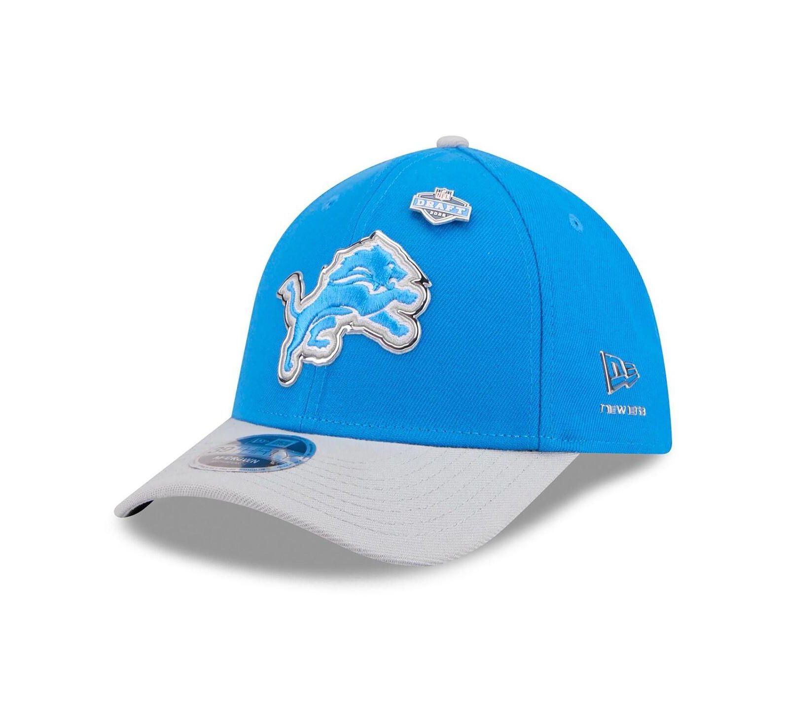 New Era Men's Blue/Silver Detroit Lions 2026 NFL Draft 39THIRTY M-Crown Flex Hat