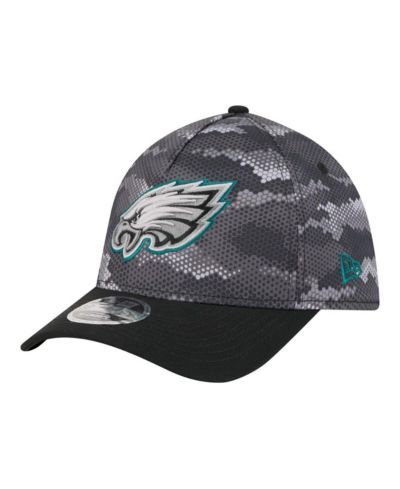 New Era Men's Black Philadelphia Eagles Camo A-Frame 39THIRTY Flex Hat