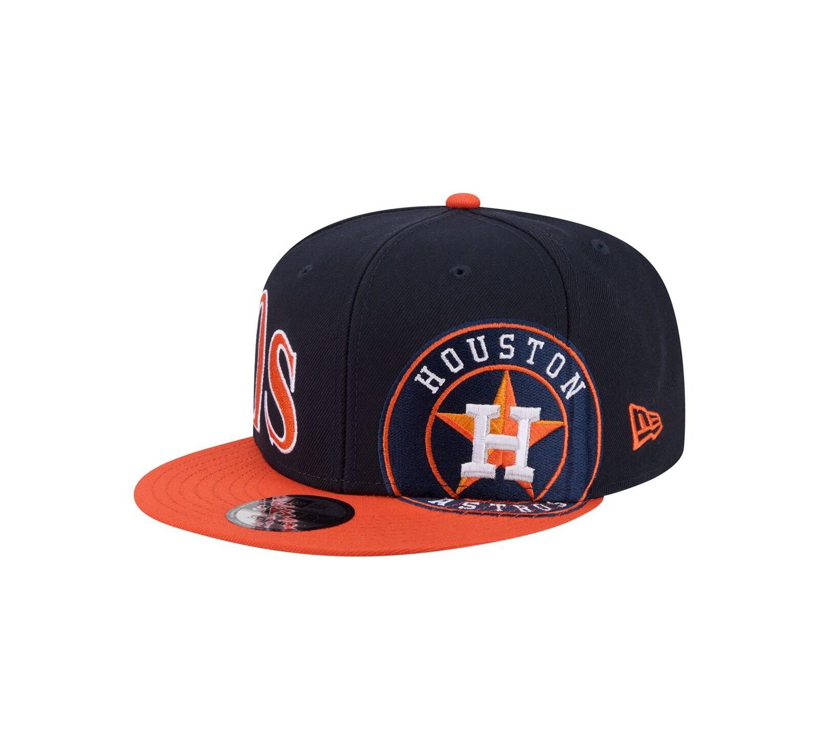 New Era Men's Navy/Orange Houston Astros Stretched Two-Tone 9FIFTY Adjustable Hat