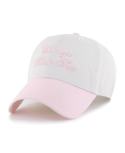 '47 Brand Women's White/Pink Chicago White Sox Gelato Two-Tone Clean Up Adjustable Hat