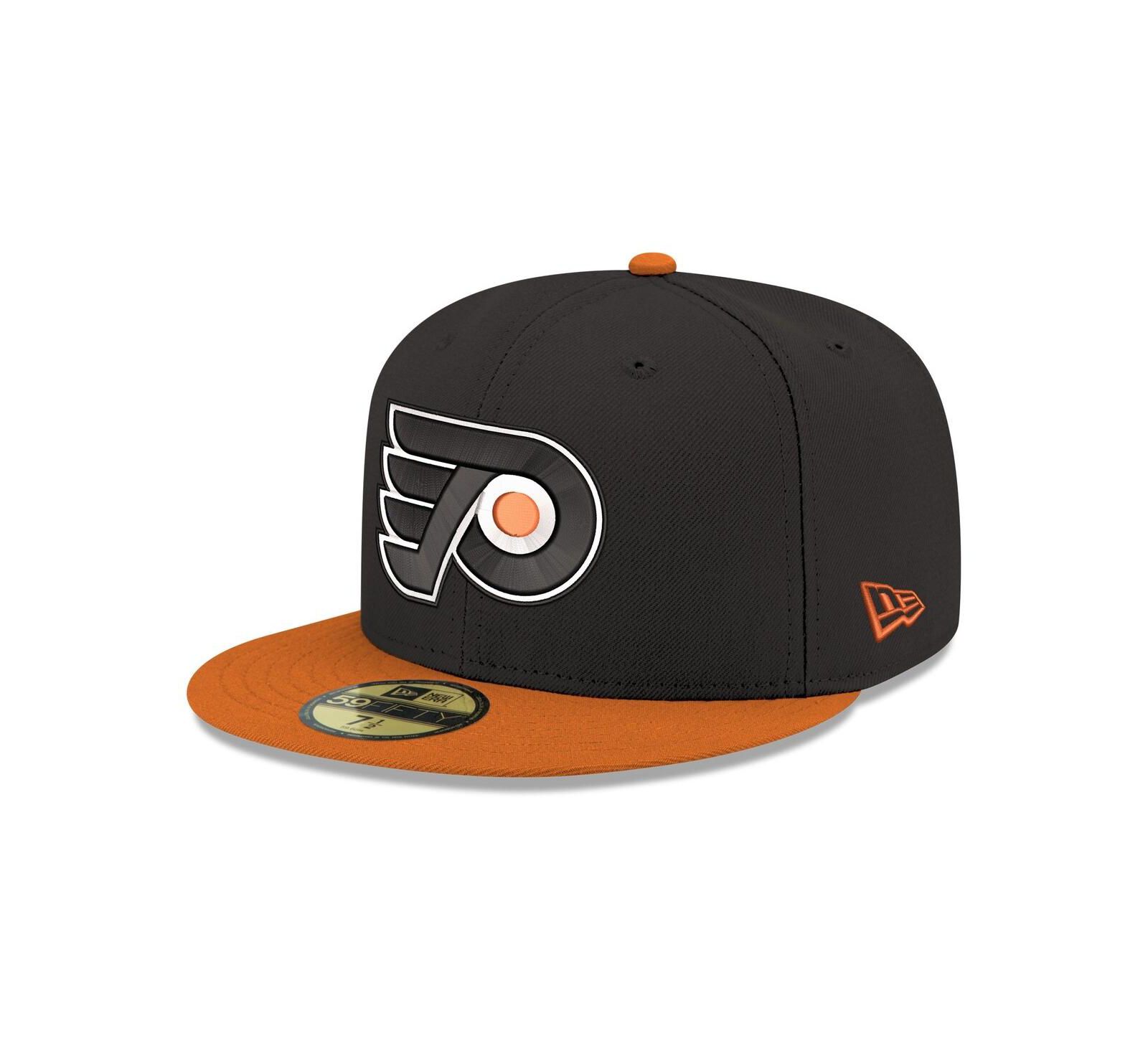 New Era Men's Black Philadelphia Flyers Core Logo Two-Tone 59FIFTY Fitted Hat