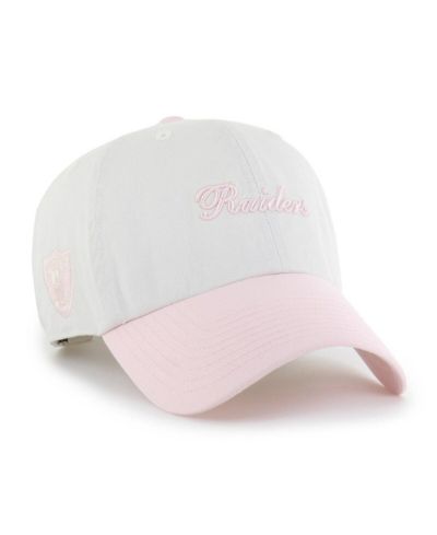 '47 Brand Women's White Las Vegas Raiders Gelato Two-Tone Clean Up Adjustable Hat