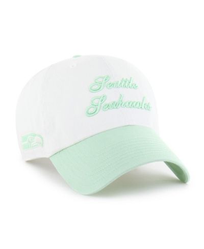 '47 Brand Women's White Seattle Seahawks Gelato Two-Tone Clean Up Adjustable Hat