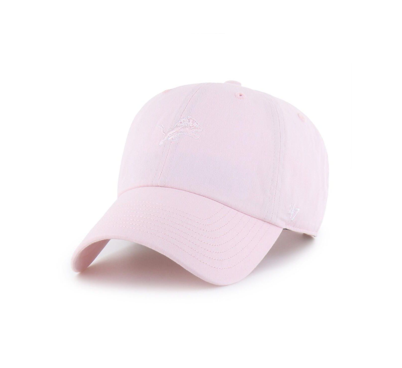 '47 Brand Women's Light Pink Detroit Lions Base Runner Ballpark Clean Up Adjustable Hat