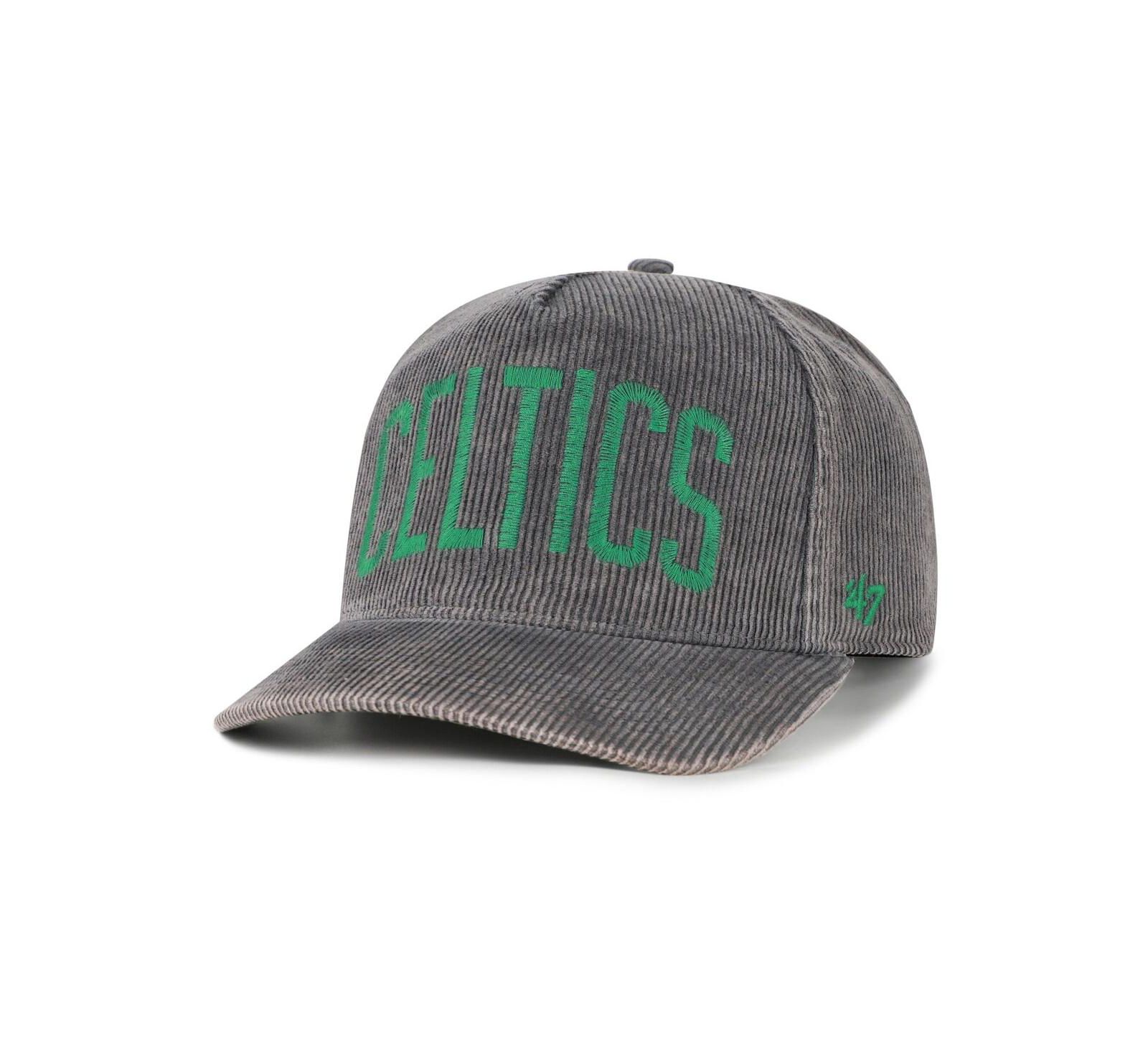 '47 Brand Men's Charcoal Boston Celtics Reclaim Snow Wash Corduroy Adjustable Hitch Hat