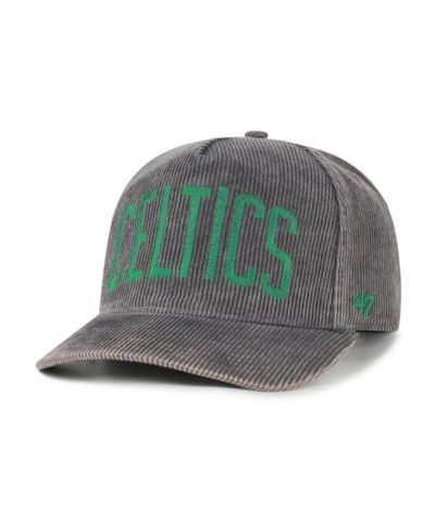 '47 Brand Men's Charcoal Boston Celtics Reclaim Snow Wash Corduroy Adjustable Hitch Hat