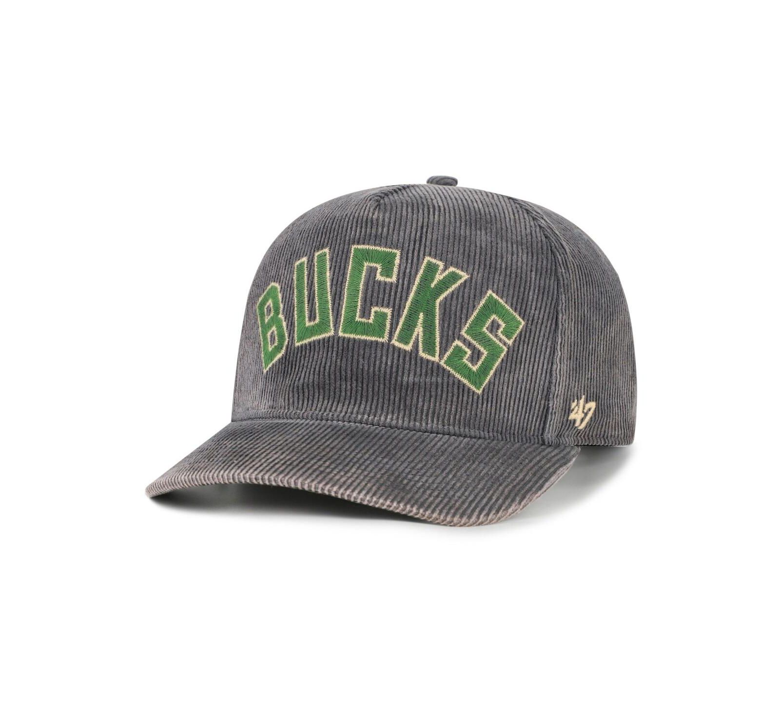 '47 Brand Мужская кепка Milwaukee Bucks Reclaim Snow Wash из вельвета, регулируемая