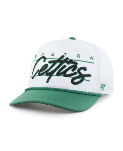 '47 Brand Мужская белая регулируемая кепка Boston Celtics Brrr° Condor Two-Tone Hitch Rope