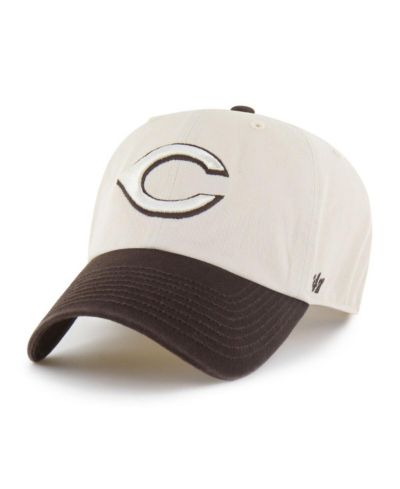 '47 Brand Men's Natural/Brown Cincinnati Reds Two-Tone Fashion Clean Up Adjustable Hat