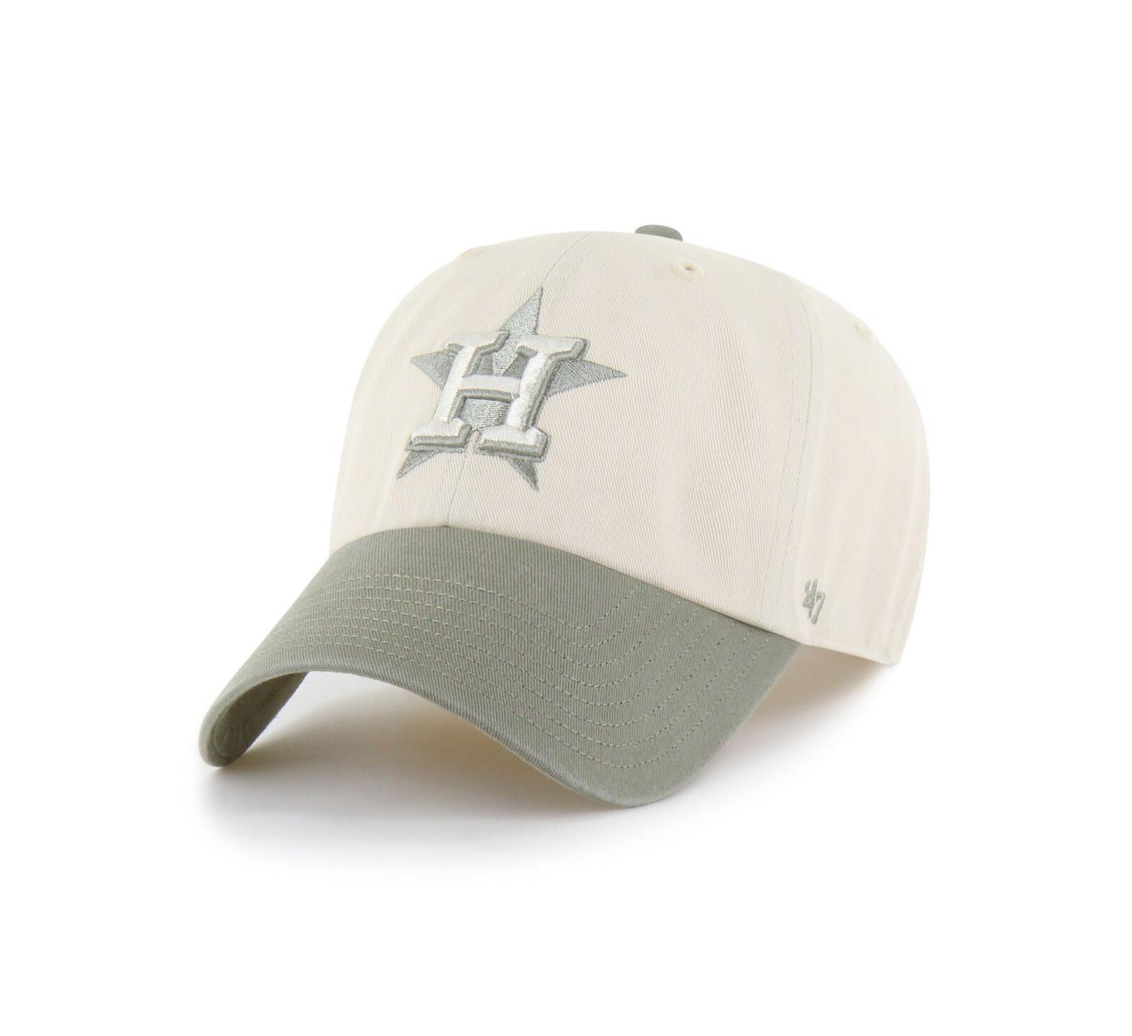 '47 Brand Мужская регулируемая кепка Houston Astros Two-Tone Natural/Olive Clean Up