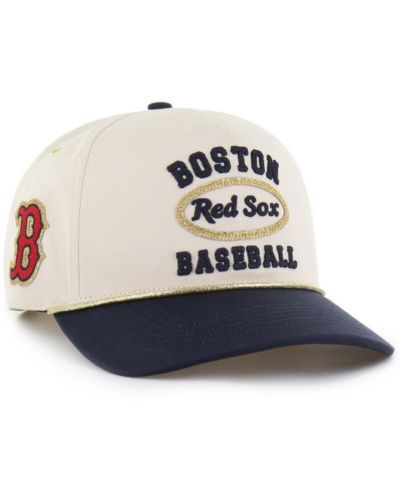 Stoney Clover Lane X '47 Brand Men's Natural/Navy Boston Red Sox Glitter Rope Hitch Adjustable Hat