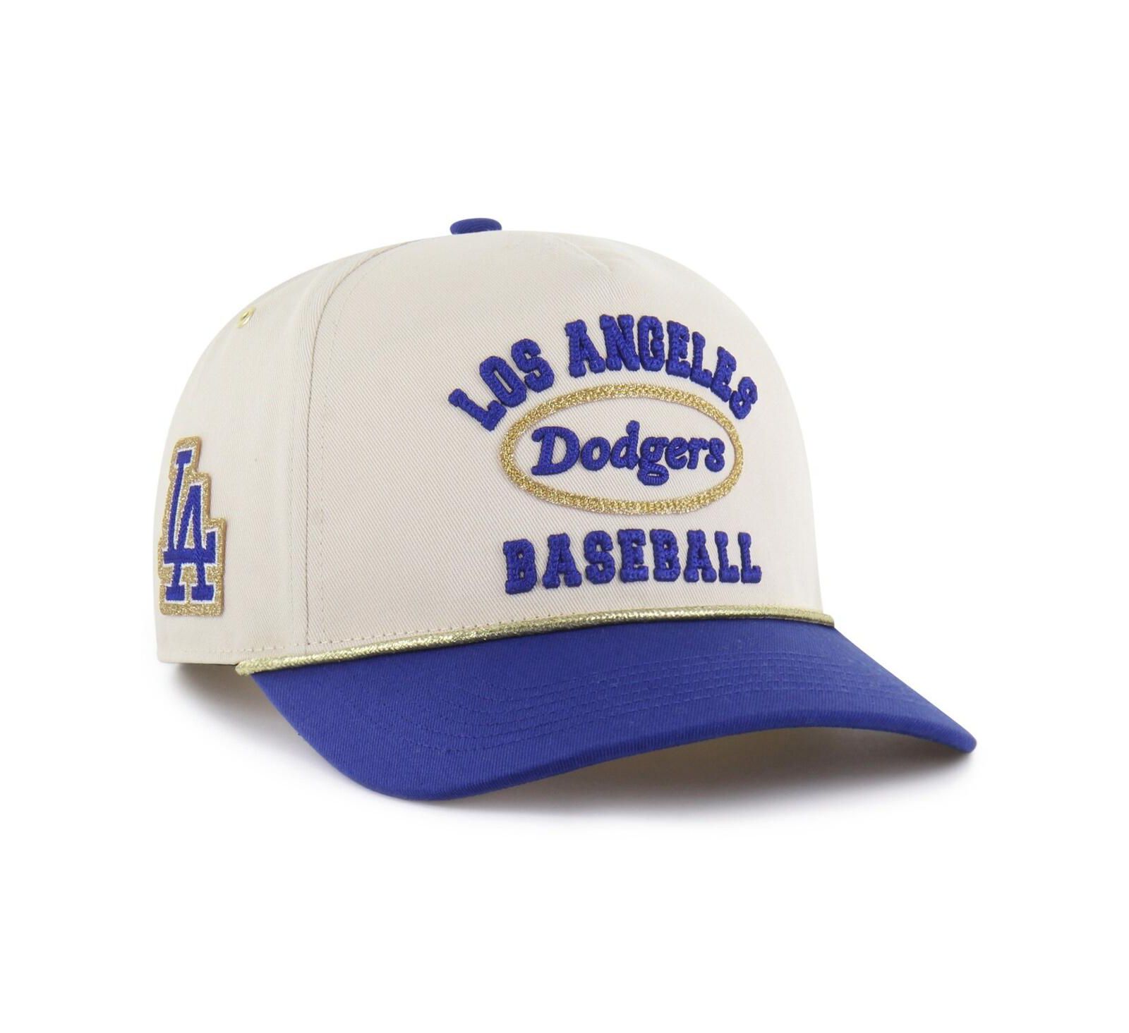Stoney Clover Lane X '47 Brand Men's Natural/Royal Los Angeles Dodgers Glitter Rope Hitch Adjustable Hat