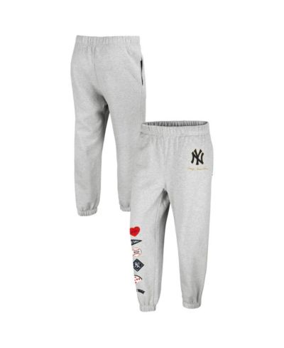 Женские спортивные брюки Stoney Clover Lane X '47 Brand Heather Gray New York Yankees Venice