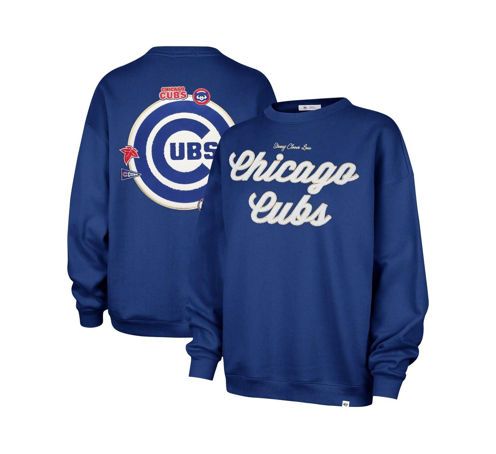Женская оверсайз толстовка Stoney Clover Lane X '47 Brand Royal Chicago Cubs