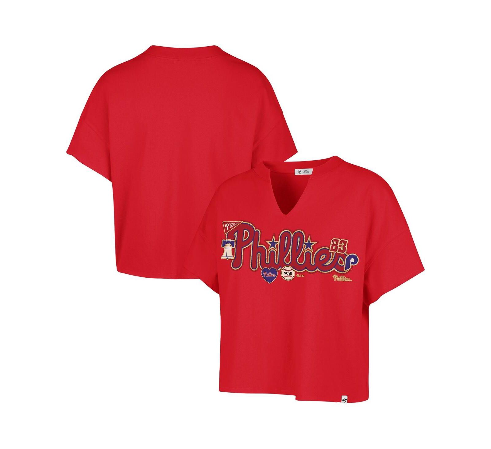 Женская оверсайз футболка Stoney Clover Lane X '47 Brand Philadelphia Phillies Red