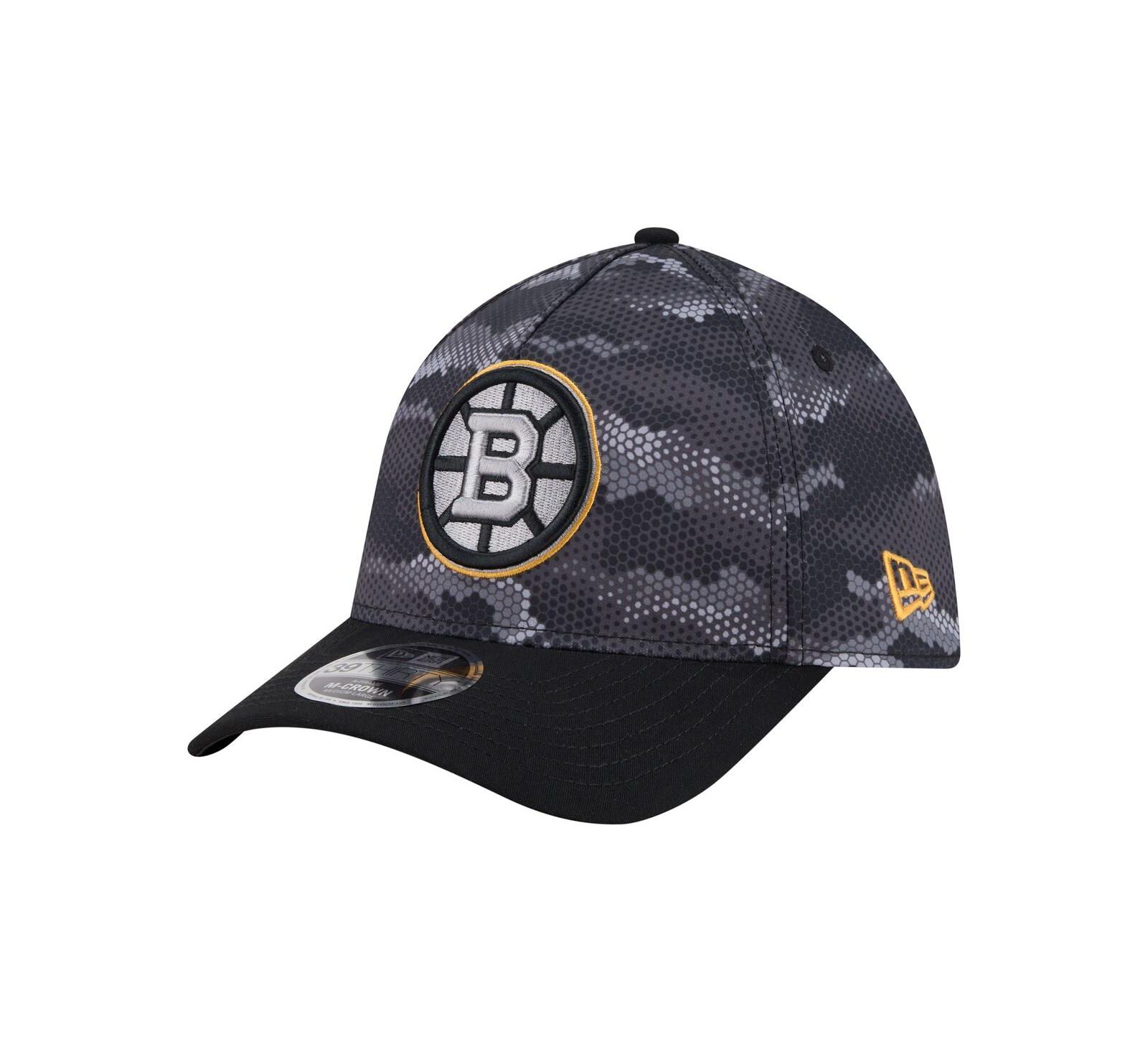 New Era Мужская кепка Boston Bruins Zero Dark 39THIRTY Flex, черная