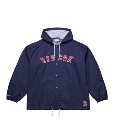 Мужская куртка Mitchell & Ness Navy Boston Red Sox Full-Snap Hooded Coaches