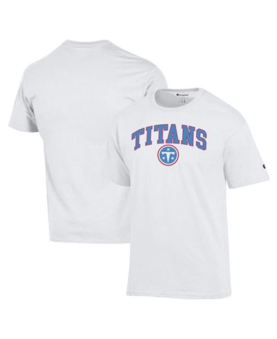 Мужская белая футболка Champion Tennessee Titans Arch Over Logo