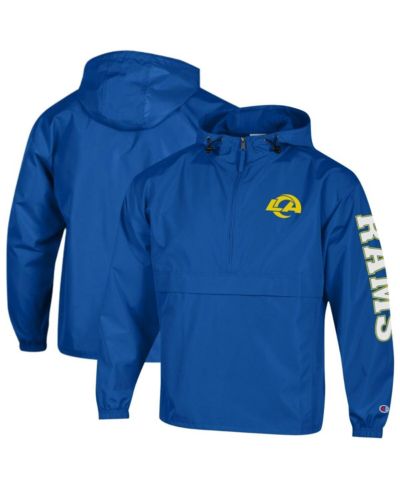 Champion Мужская ветровка с капюшоном и застежкой на молнии, Royal Los Angeles Rams