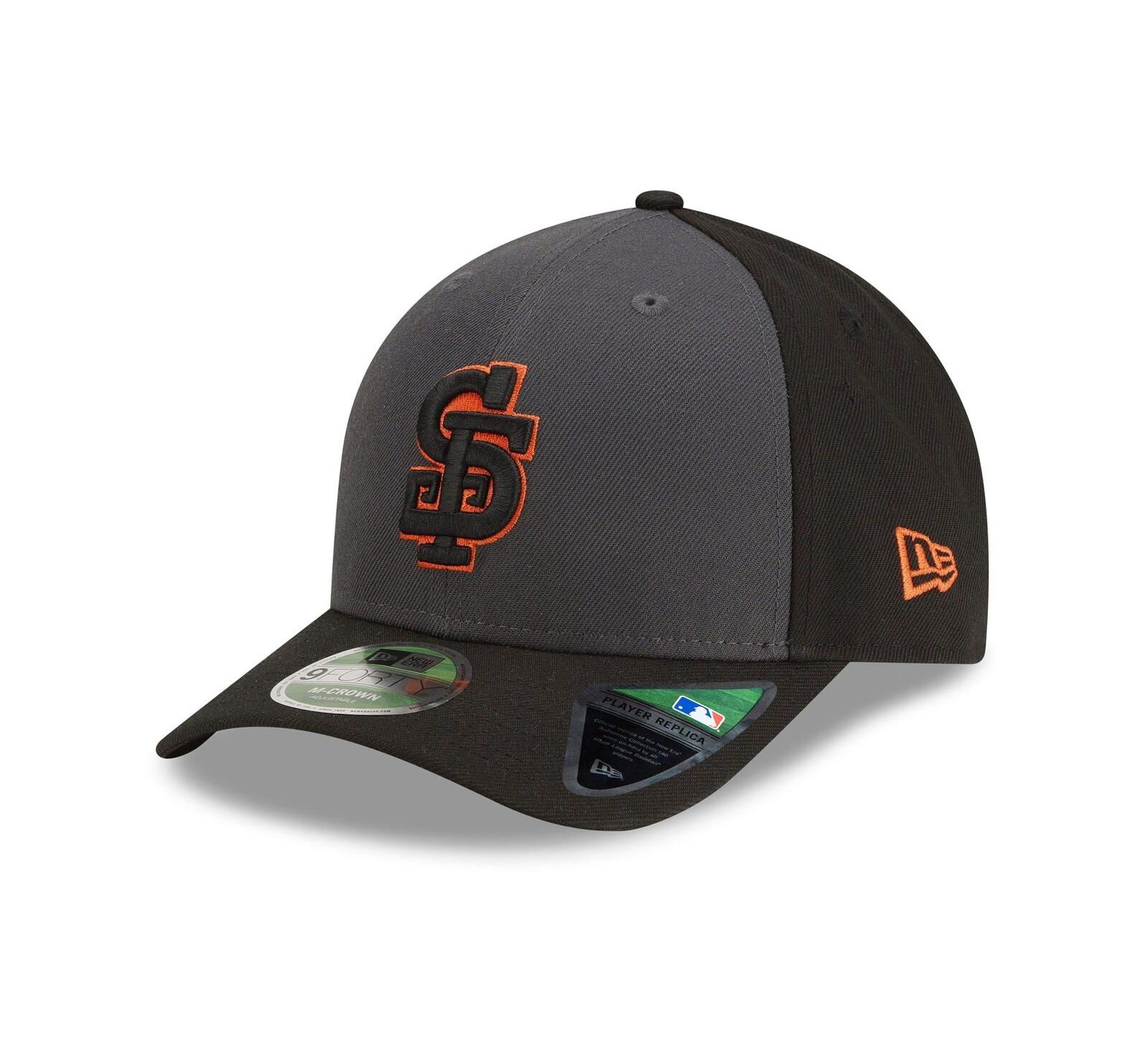 Мужская кепка New Era San Francisco Giants Player Replica Alternate 9FORTY M-Crown Adjustable Gray/Black