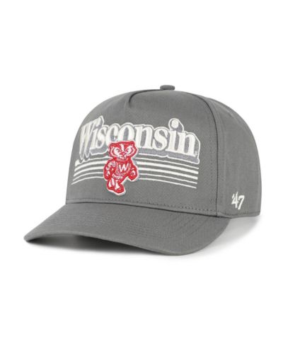 '47 Brand Men's Gray Wisconsin Badgers Script Fade Hitch Adjustable Hat
