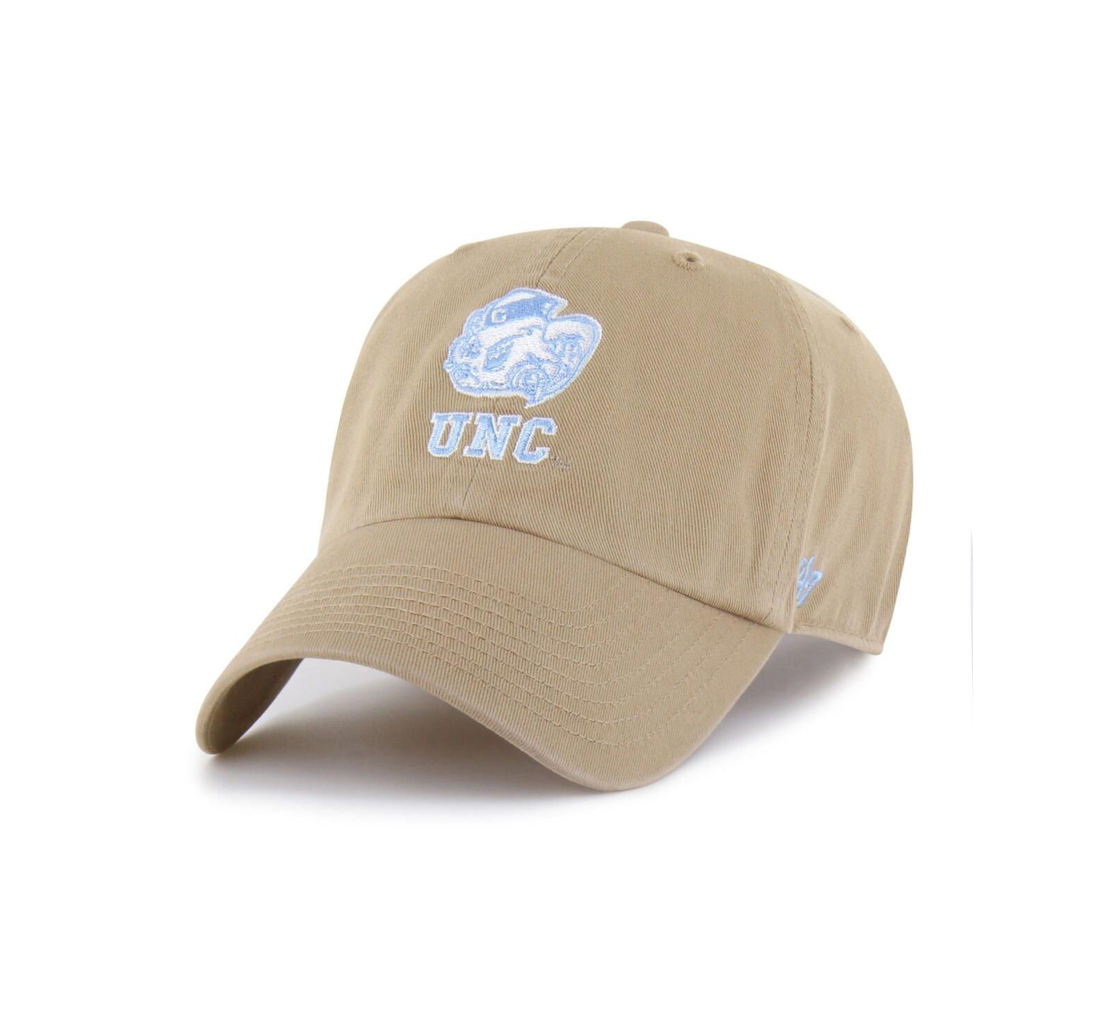 Кепка '47 Brand Men's Khaki North Carolina Tar Heels Vault Clean Up, регулируемая