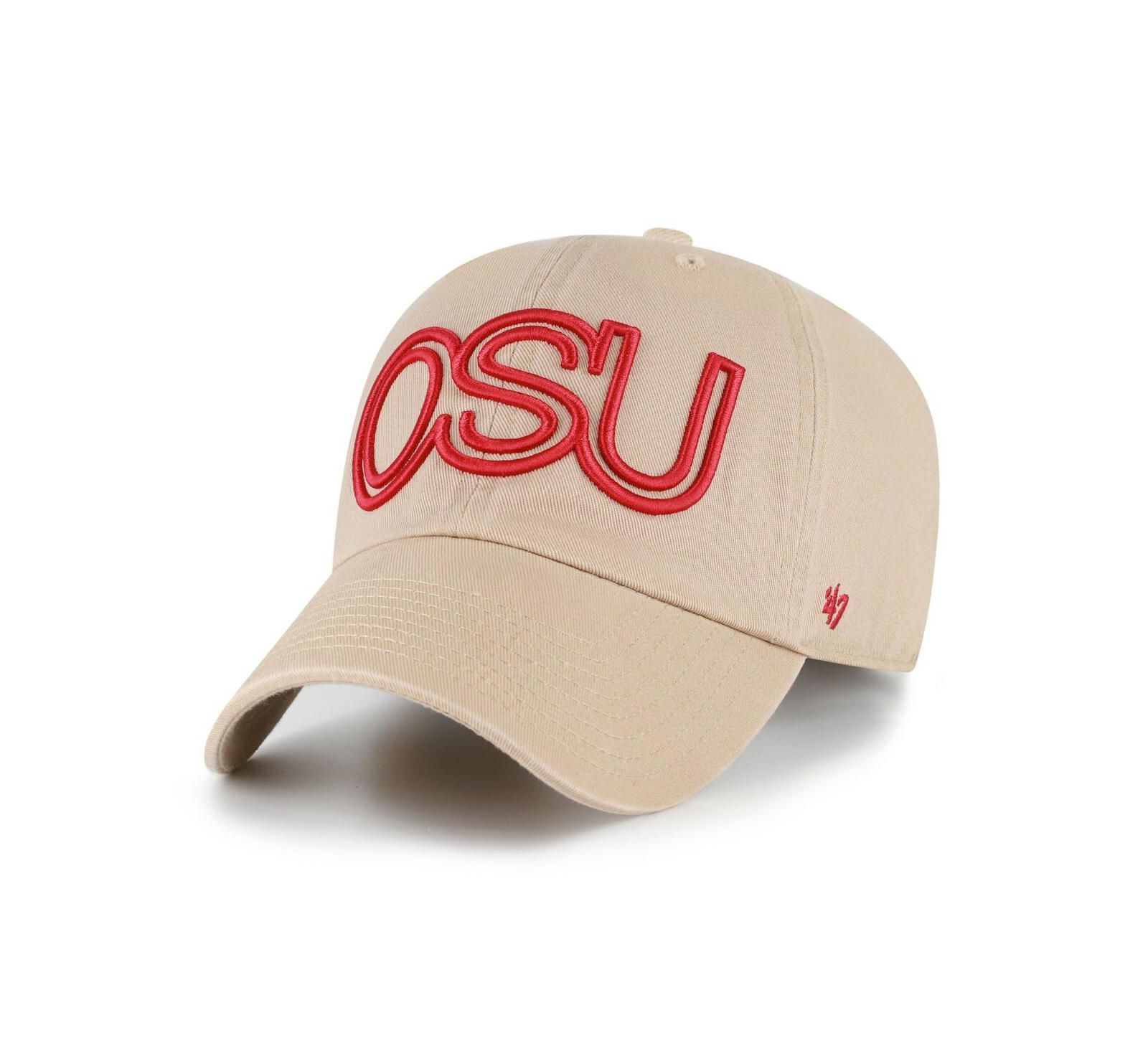 '47 Brand Men's Khaki Ohio State Buckeyes Vault Clean Up Adjustable Hat