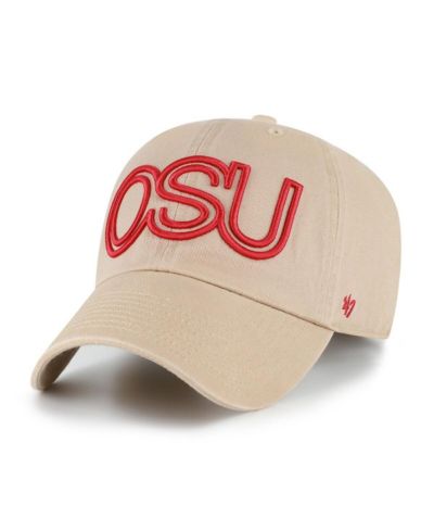 '47 Brand Men's Khaki Ohio State Buckeyes Vault Clean Up Adjustable Hat