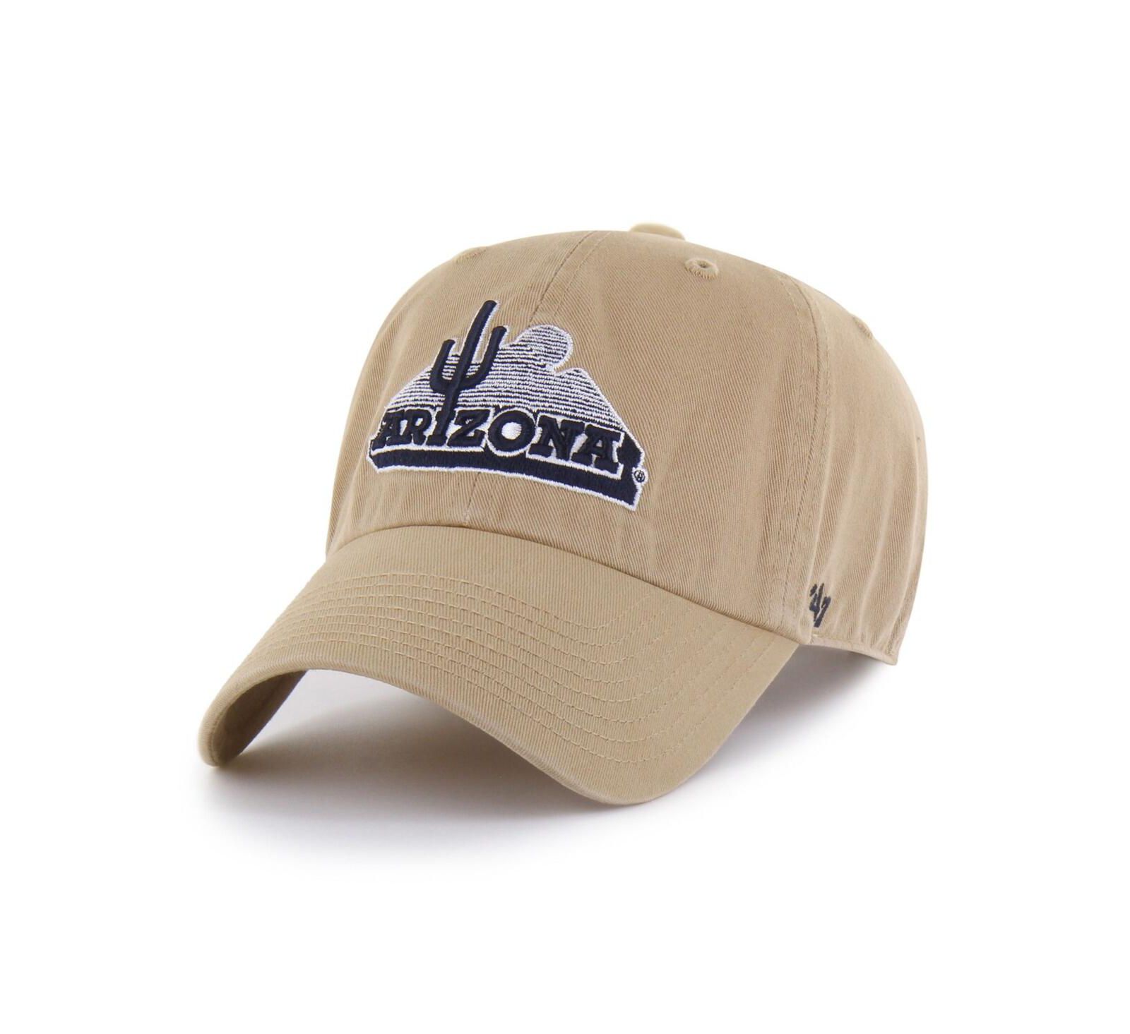 Мужская регулируемая кепка '47 Brand Arizona Wildcats Vault Clean Up, цвет Khaki