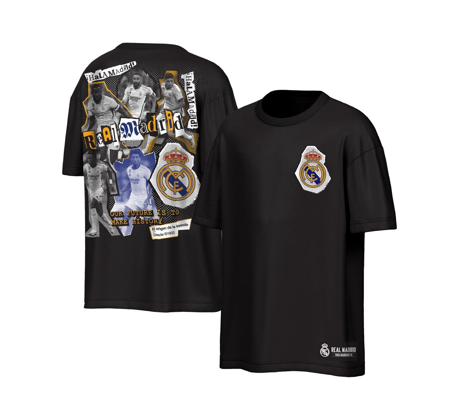 Мужская футболка Outerstuff Black Real Madrid Oversized Ransom