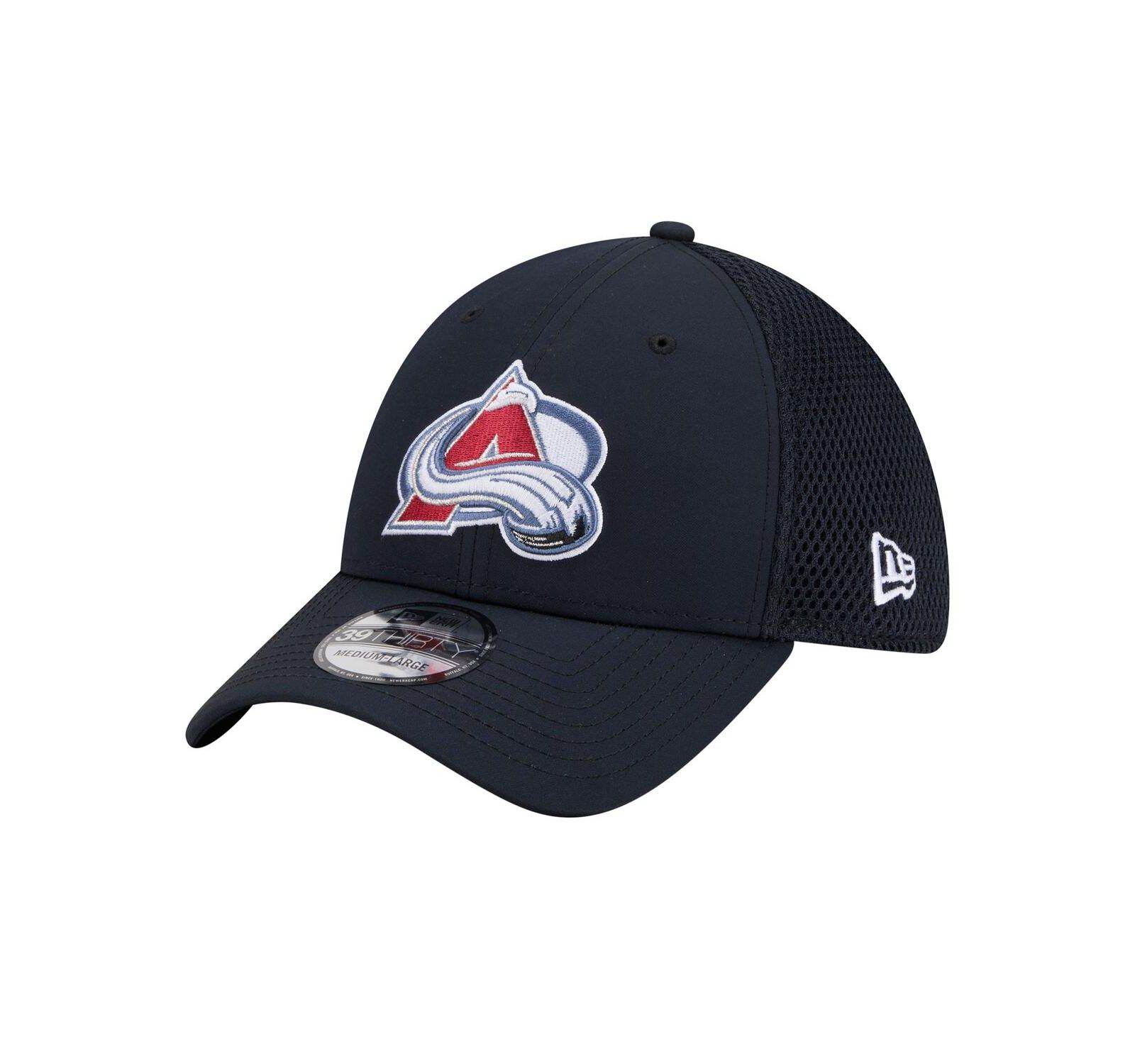 New Era Men's Navy Colorado Avalanche Logo 39THIRTY Flex Hat