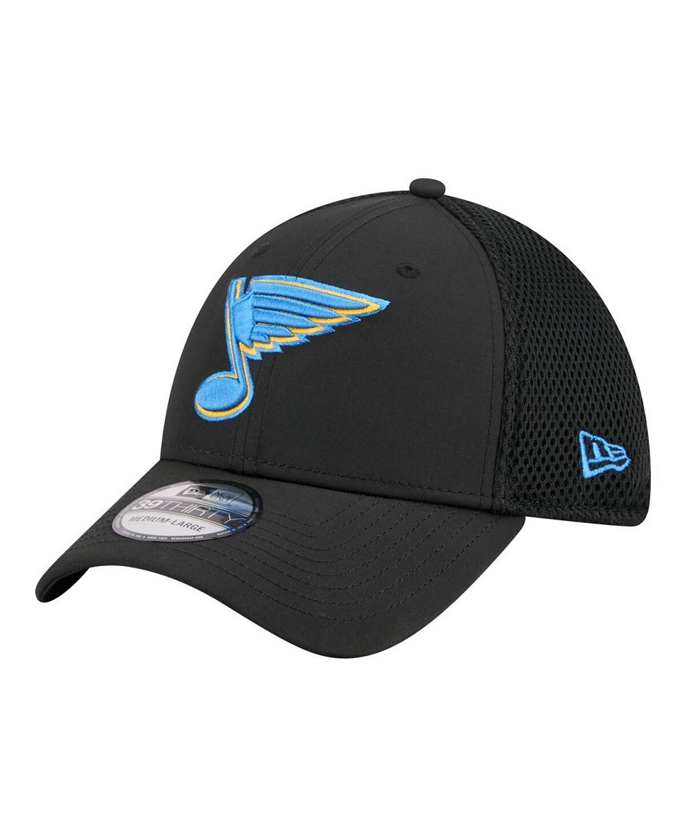 Мужская кепка New Era Black St. Louis Blues Logo 39THIRTY Flex