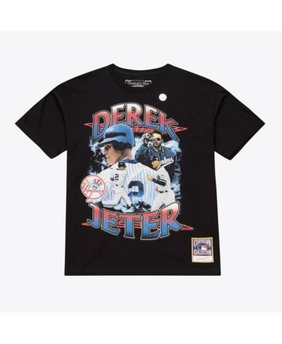 Мужская футболка Mitchell & Ness Derek Jeter Black New York Yankees Legendary Collage Player