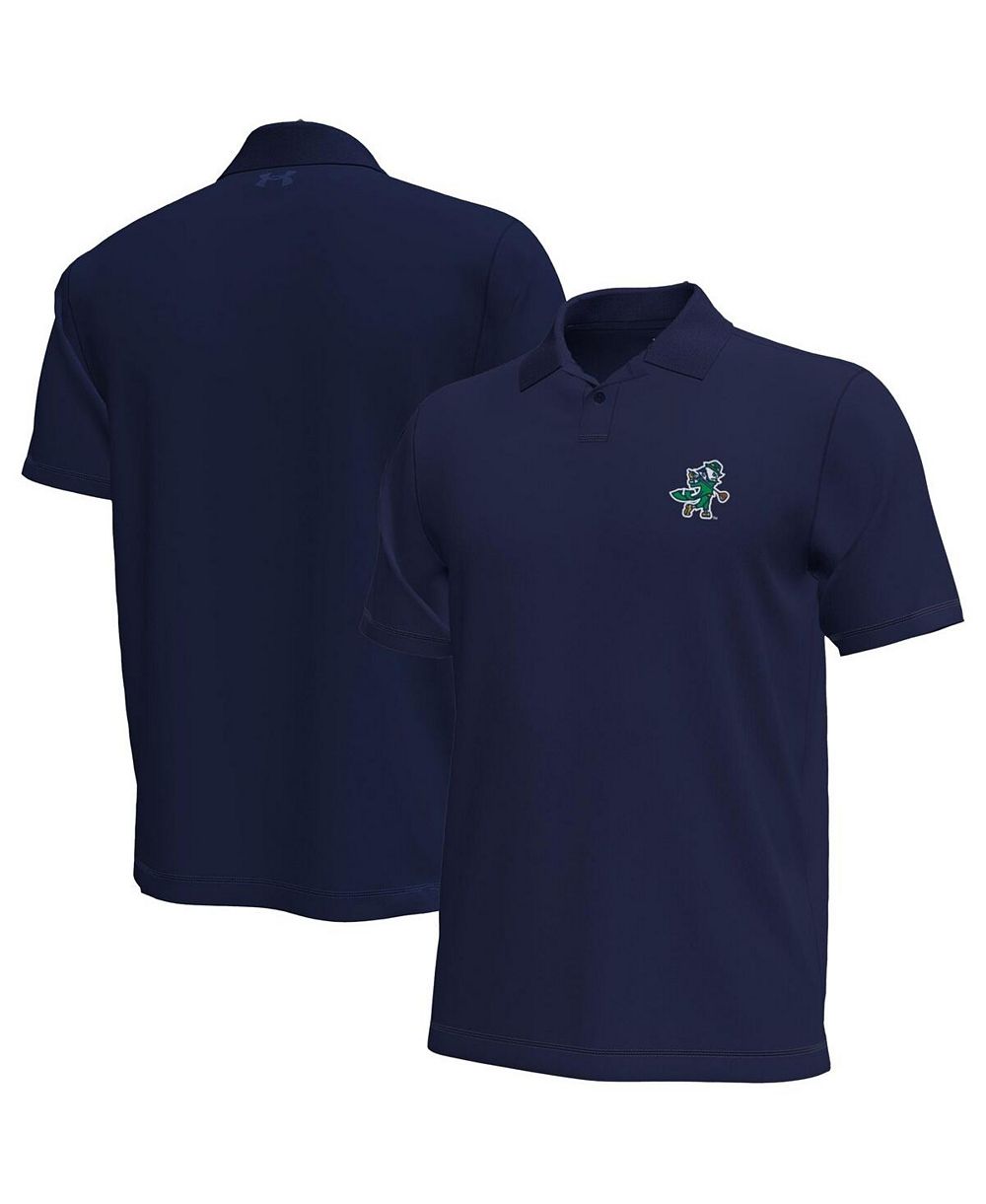 Under Armour Men's Navy Notre Dame Fighting Irish Golf Leprechaun Lightweight Motion Polo Shirt