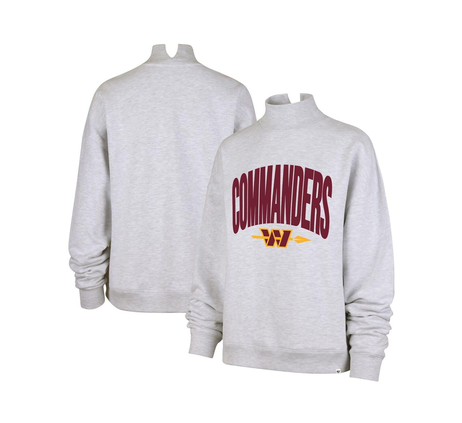 '47 Brand Женский свитшот Washington Commanders Gray, Mock Neck